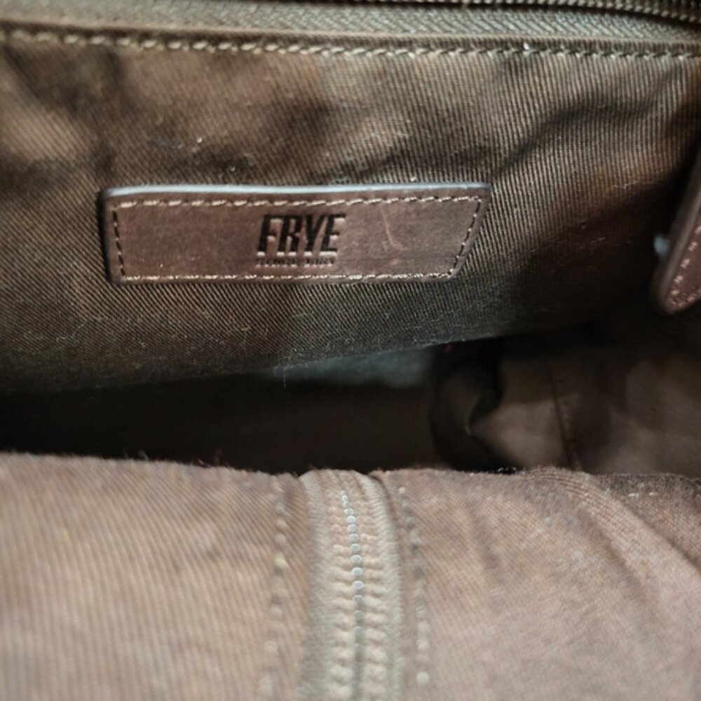 Fringed Brown Leather Backpack - image 7